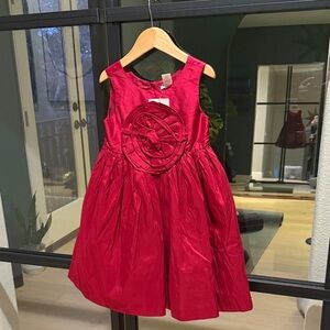 Janie and Jack Girls Red Dress Size 5